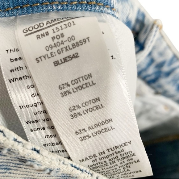 Good American 90s High Rise Straight Leg Jeans Size 26 - Picture 8 of 8